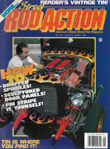 STREET ROD ACTION 1991 MAY - DROPPED SPINDLES, SCULPTED DOOR PANELS, PIN STRIPE
